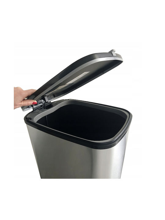 Curver Chic Coș de Gunoi Plastic cu Pedală Gri 10lt 1buc