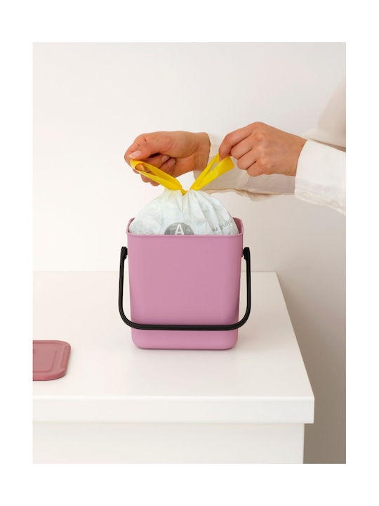 Brabantia Brabantia Sort & Go Waste Bin Plastic Pink 3L