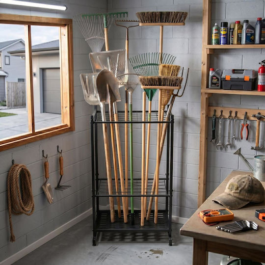 Relaxdays Metallischer Besteck- und Utensilienhalter
