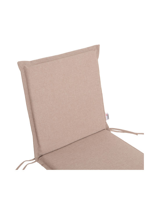 HomeMarkt Waterproof Garden Chair Cushion with Backrest Olefin Beige 45x100cm