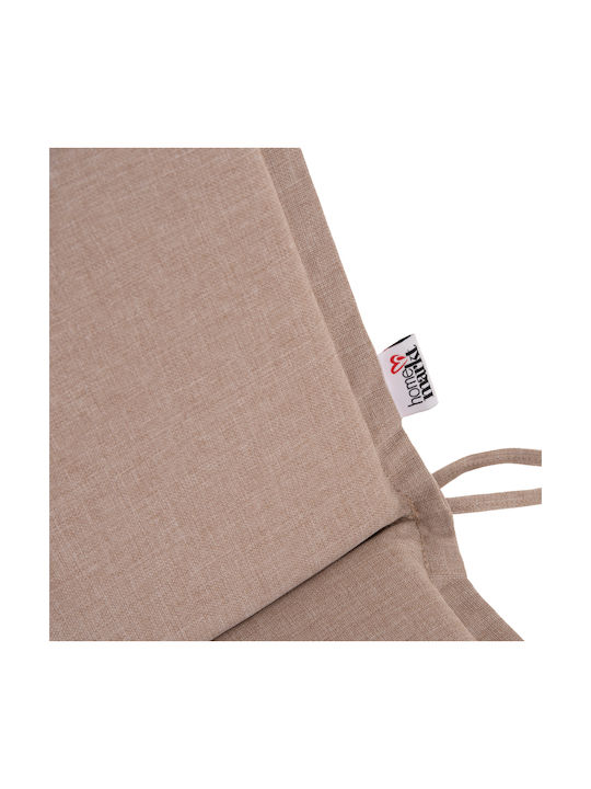HomeMarkt Waterproof Garden Chair Cushion with Backrest Olefin Beige 45x100cm