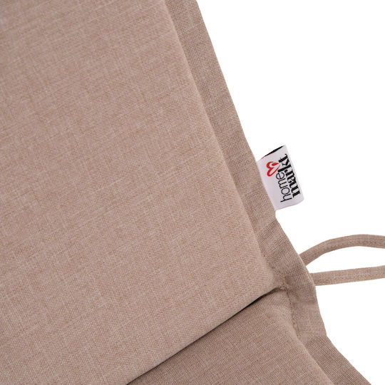 HomeMarkt Waterproof Garden Chair Cushion with Backrest Olefin Beige 45x100cm