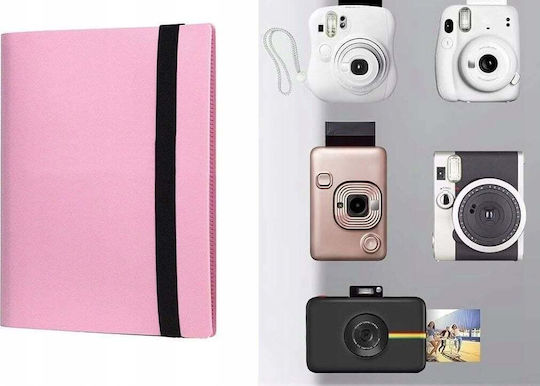Loveinstant Албум на снимки 360 Zdjęć До Fujifilm Instax Mini Xiaomi Polaroid Canon Hp Kodak Różowy