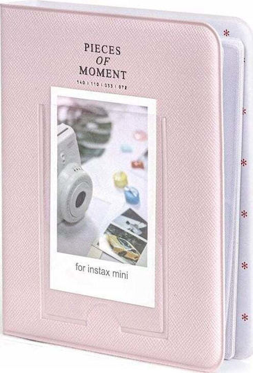 Photo Album Instant Love 64 Pcs Fujifilm Instax Mini 12 11 40 9 8 7s Evo Liplay Link 2 Se Pastel Pink