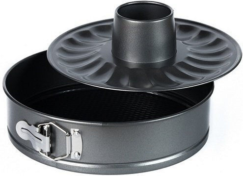 Muhler Backform Torte Aluminium mit abnehmbarem Boden 26x26x7cm 2cm