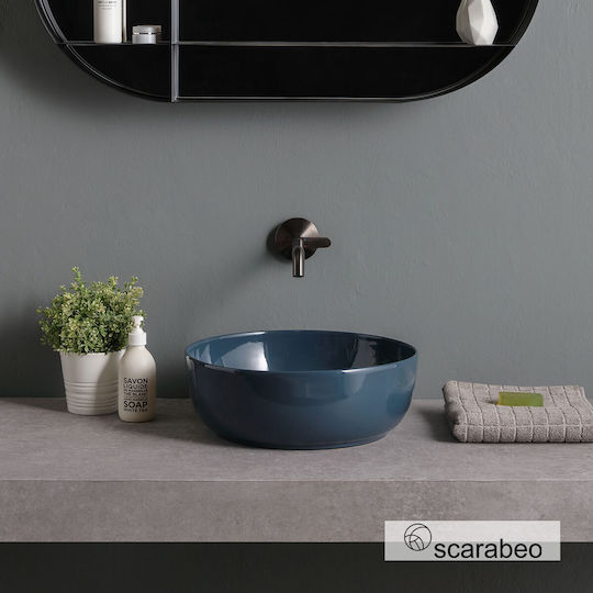 Scarabeo Надеждна мивка Порцелан 39x39x14см Ocean Glossy