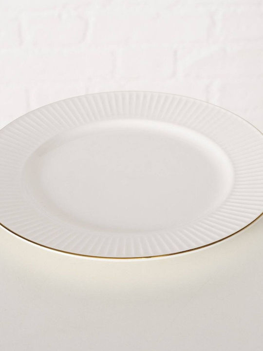 Boltze Plate Desert made of Porcelain Beige with Diameter 20cm