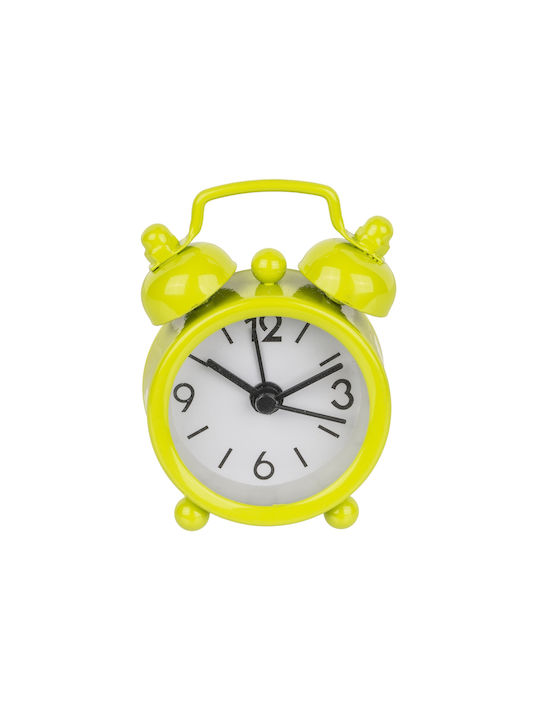 ArteLibre Metal Tabletop Clock with Alarm Clock