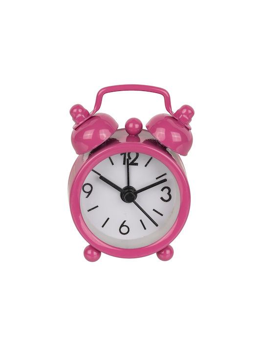 ArteLibre Metal Tabletop Clock with Alarm Clock