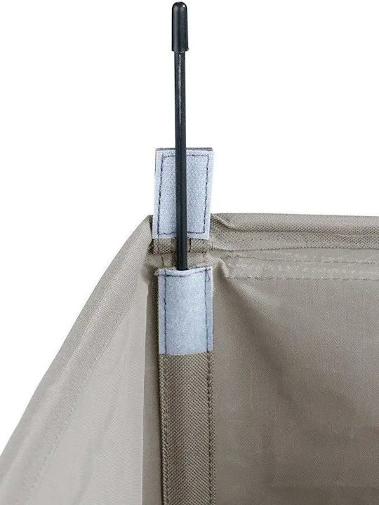 Wenko Trivo Fabric Laundry Basket 117.6L with Cap 56x35x60cm Beige