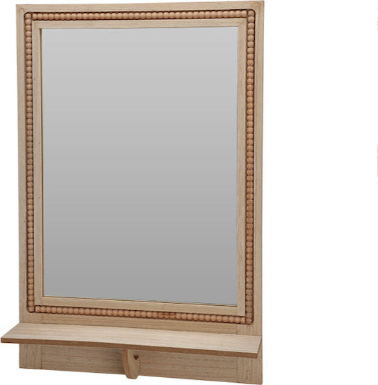 DD1000700 Καθρέπτης Μπεζ 60x40cm