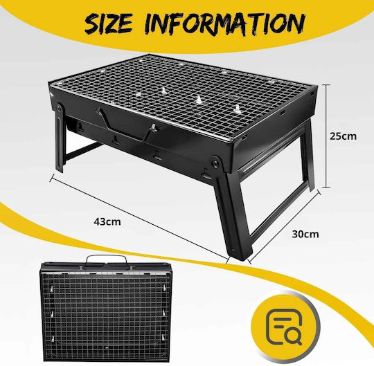 Uncle George Portable Charcoal Grill 43cmx30cm
