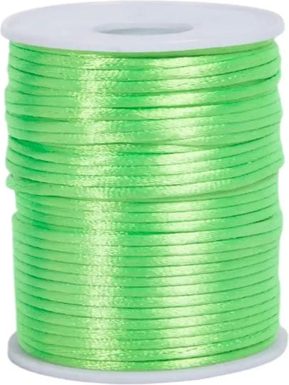 Schnürsenkel Satin Stoff 2mm Durchmesser 50m Burgundisch