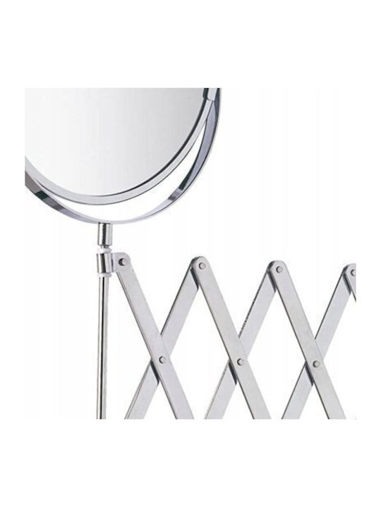 Wenko Exclusive Magnifying Round Bathroom Mirror made of Stainless Steel 17x17cm Silver