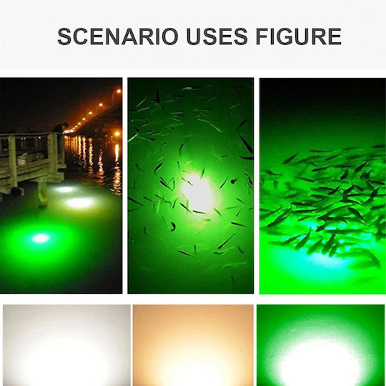 LED Professional Underwater Fishing Lamp 12/24V Green 60 Super LED 18000lm IPX8 – Super Fish Lamp TC-552