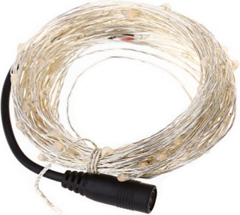 100 LED лампички 10 м Червени на лента