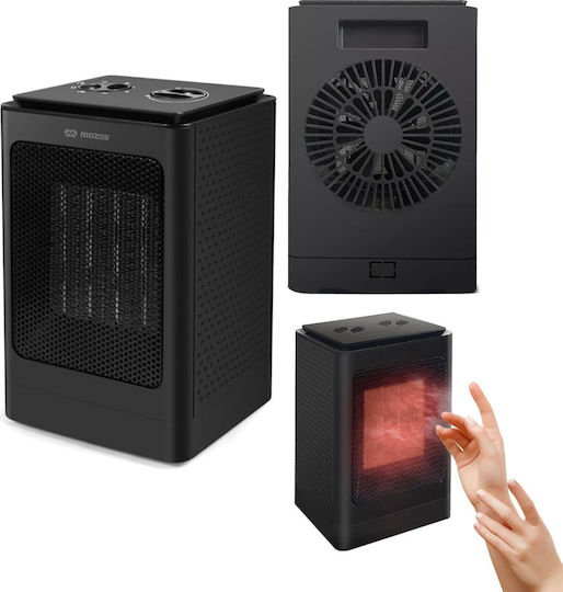 Mozos Startseite Keramik Heizlüfter Boden Schwarz 1500W