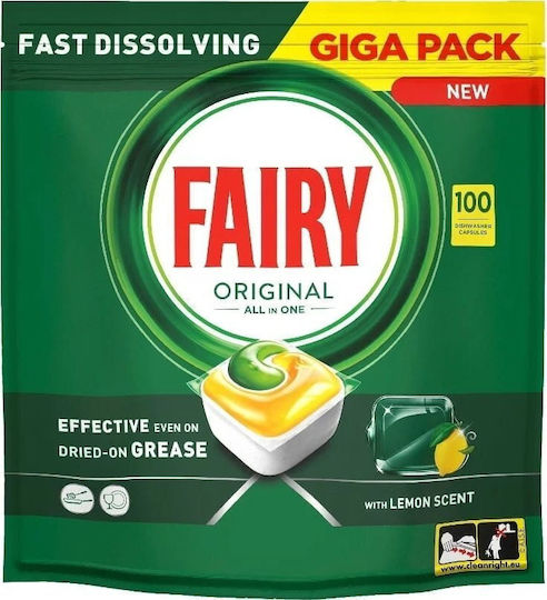 Fairy Platinum All In One 73 Dishwasher Pods Lemon