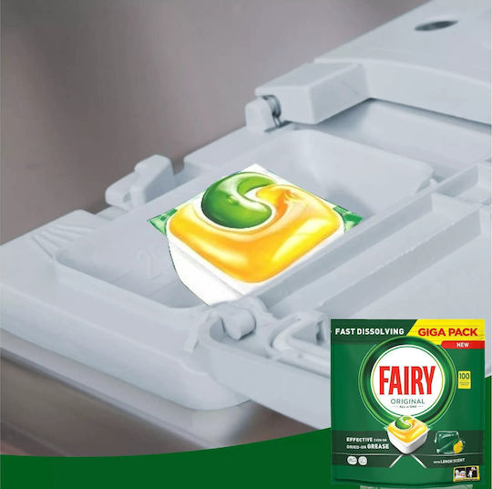 Fairy Platinum All In One 73 Dishwasher Pods Lemon