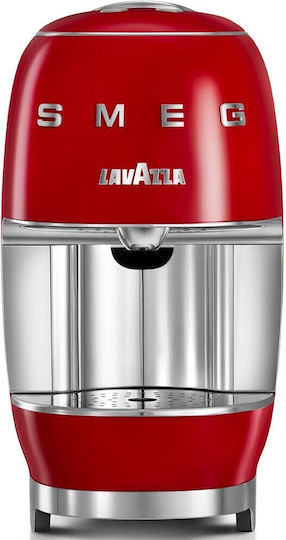 Smeg Καφετιέρα για Κάψουλες A Modo Mio Πίεσης 10bar Κόκκινη