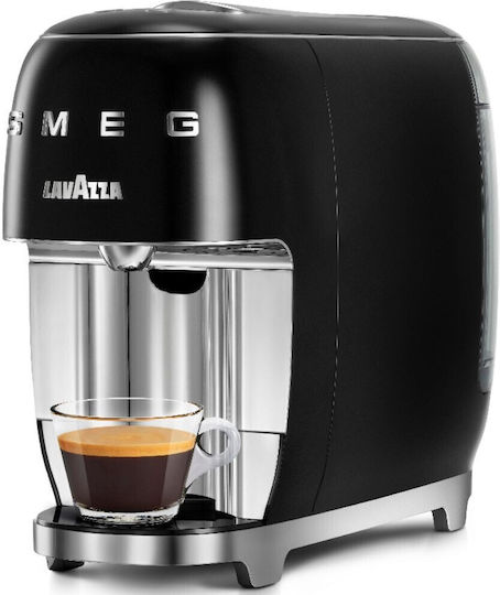 Smeg Καφετιέρα για Κάψουλες A Modo Mio Πίεσης 10bar Μαύρη