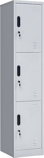 Φοριαμός Damian 3d Slim Μεταλλικός 38x42x180εκ.