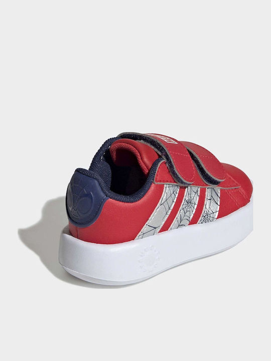 Grand Court Adidași Copii Cu Închidere Hoop & Loop Roșii