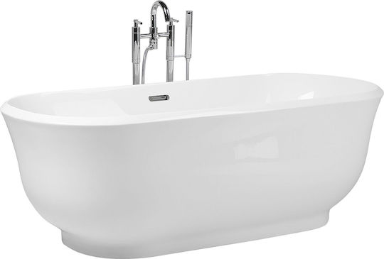 Beliani Freestanding Acrylic Bathtub Beliani Freestanding Acrylic Bathtub