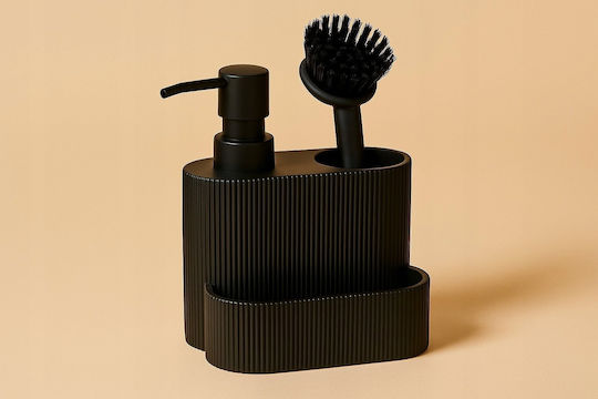 Koopman Bathroom Accessory Set Plastic Black