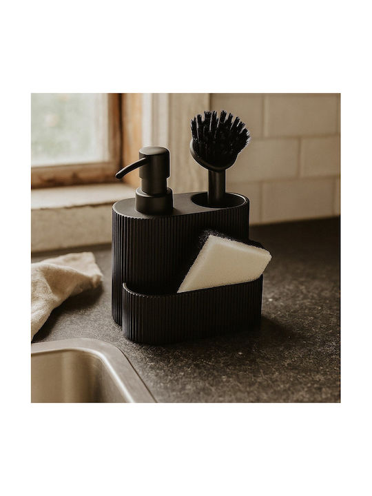 Koopman Bathroom Accessory Set Plastic Black