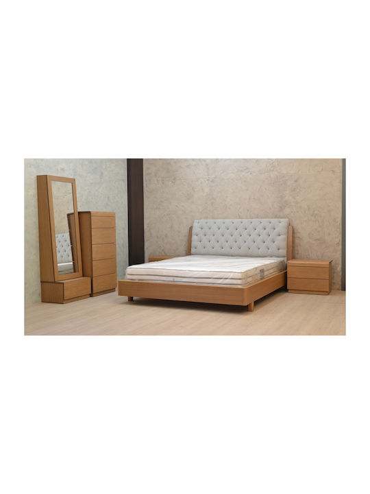 Homexpert Schlafzimmermöbel-Set Hell Eiche 160x200cm 5 Stück