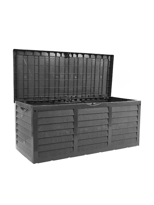 Sidirela E-4472 Cufăr de grădină din plastic de 320 l în culoare neagră