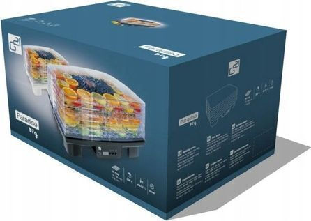G21 Paradiso Big White Dehidrator alimente cu 6 rafturi și temperatură reglabilă 40-70°C