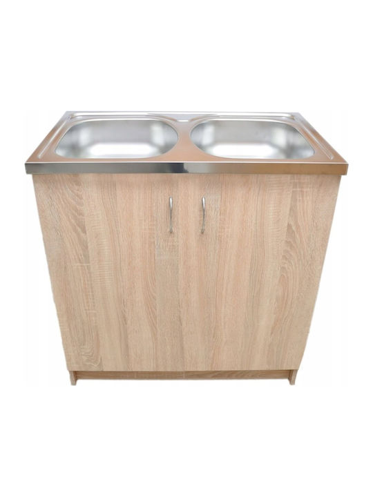 Шкаф за Мивка Sonoma Oak 80x50бр