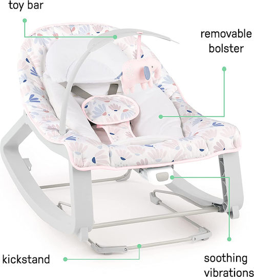 Ingenuity Ηλεκτρικό Relax Μωρού Keep Cozy με Δόνηση Pink για Παιδί έως 18kg