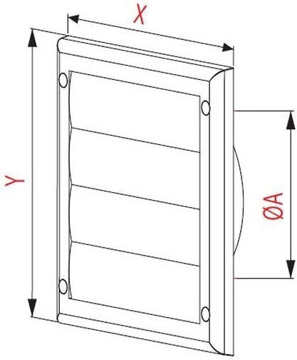 Awenta Lüftungsgitter Quadratisch