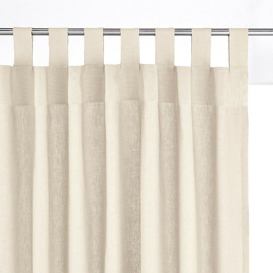 La Redoute Interieurs Κουρτίνα με Τιράντες Λευκή 135x220εκ.
