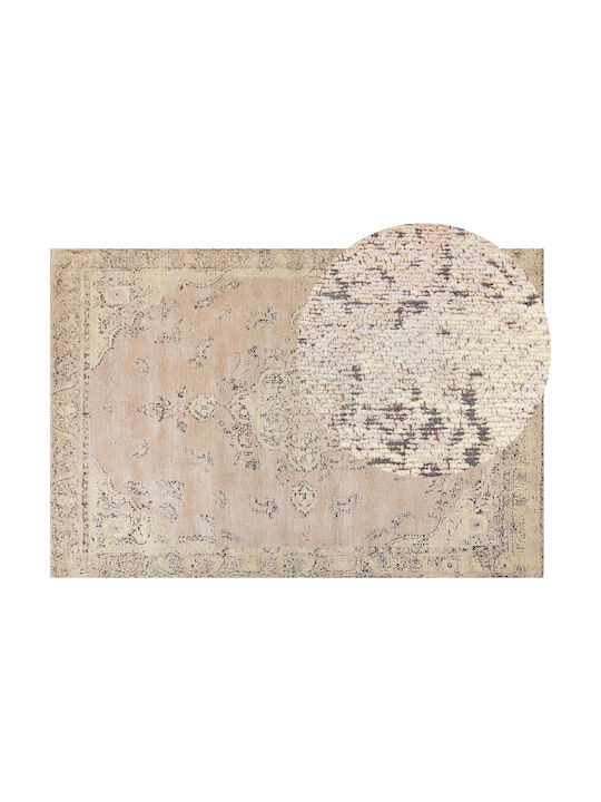 Beliani Baumwoll Teppich 200x300cm Beige