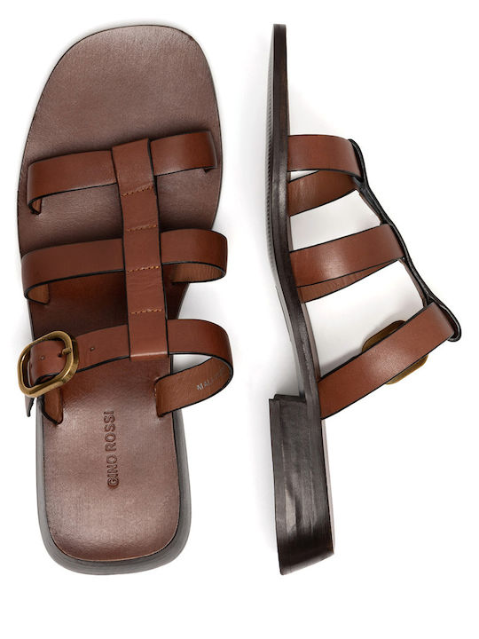 Damen Flache Sandalen Braune