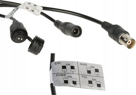 Dahua HAC-HFW1549X-A-PRO-0360B-DIP CCTV Überwachungskamera Full HD+ 5MP Wasserdicht mit Mikrofon und Objektivgröße 3.6mm