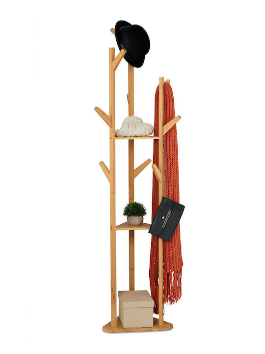 Relaxdays Cuiere pom din lemn bej x47x168.5cm