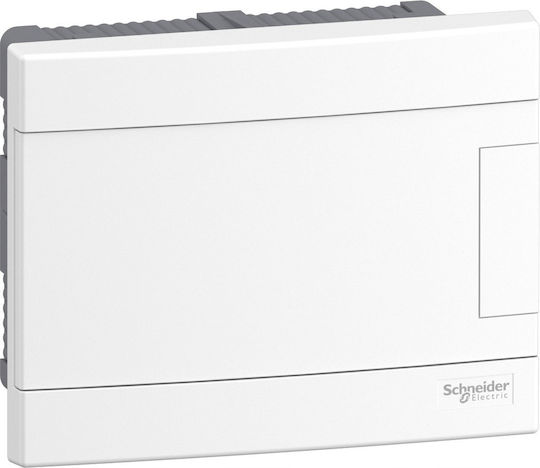 Modular Switchgear 1x8 Flush Mounted IP40 Easy9 EZ9EU-1-8-PT-P Door White EZ9EUB108