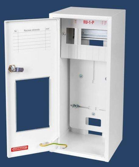 Surface/flush-mounted Counter Cabinet Universal 1-meter 1-phase 6 Moduls Ip30 Ru-1-p Z O