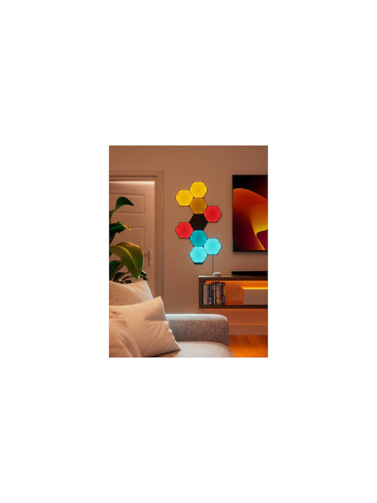 Nanoleaf Διακοσμητικό Φωτιστικό Shapes LED RGBW 9τμχ 20εκ.