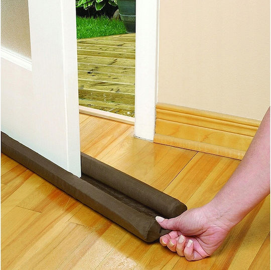 Verk Group Αφρώδες Διπλό Αεροστόπ Πόρτας σε Καφέ Χρώμα