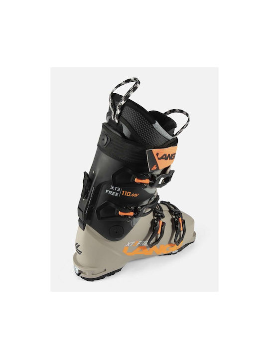 Lange Kinder Ski-Stiefel Beige/Cream