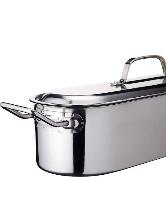 Kitchen Craft Тава с Капак от Неръждаема Стомана 15x45.5см