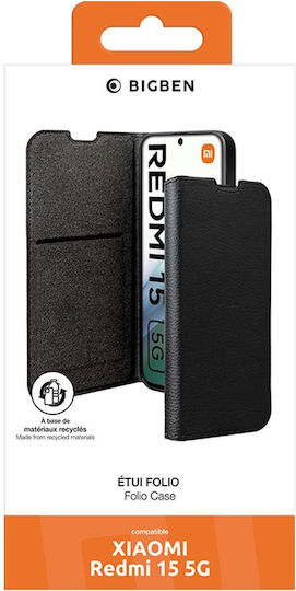 Bigben Case Redmi 15 Card Holder Stand Function Black
