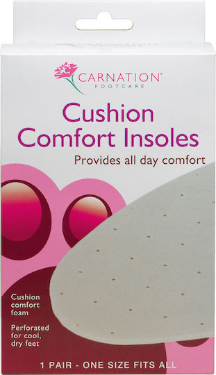 Carnation Cushion Comfort Insoles Anatomic Insoles for Women 2 Pieces