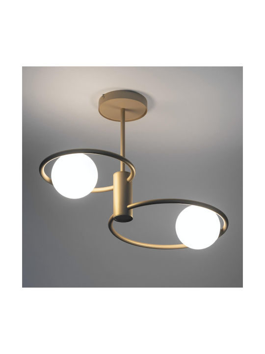 Sigma Aqua ΙΙ Deckenleuchte 55cm Gold mit Fassung G9